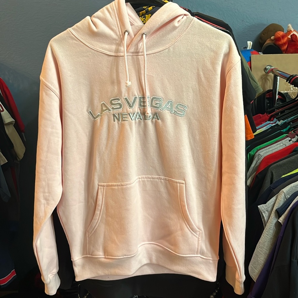Pink Las Vegas Nevada Small Hoodie